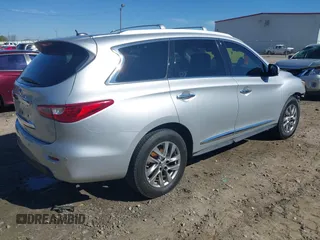 2013 Infiniti JX35 with VIN 5N1AL0MM3DC336945, listed as a IAAI auction lot 41858705 with 114,784 mi miles. Bid and sale history available at carsss.com. Image 4.