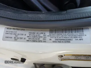 2017 FIAT 500L Trekking z VIN ZFBCFADH0HZ039862, wystawiony jako Copart lot #53530305 z przebiegiem 46 318 mil mil oraz Szkody całkowita. Historia ofert i sprzedaży dostępna na DreamBid. Obrazek 12.