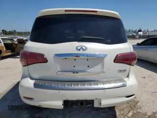 2015 Infiniti QX80 with VIN JN8AZ2NF5F9571690, listed as a Copart auction lot 54760715 with 130,450 mi miles and Clean Title. Bid and sale history available at carsss.com. Image 6.