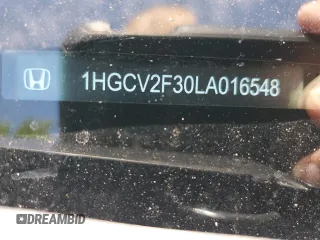 2020 Honda Accord Sport with VIN 1HGCV2F30LA016548, listed as a Copart auction lot 59010915 with Not provided miles and Salvage title. Bid and sale history available at DreamBid. Image 12.