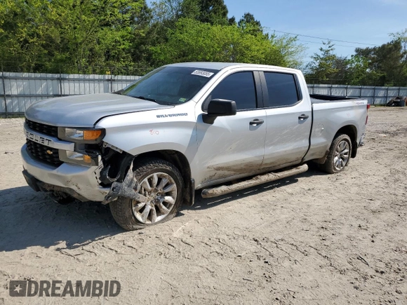 2019 Chevrolet Silverado 1500 Custom with VIN 1GCUYBEF6KZ273462, listed as a Copart auction lot 53993055 with 87,722 mi miles and Salvage Title. Bid and sale history available at DreamBid. Image 1.