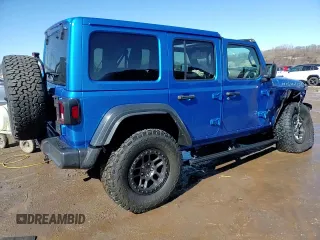 2022 Jeep Wrangler Unlimited Sport S with VIN 1C4HJXDG0NW203829, listed as a Copart auction lot 47921245 with 17,967 mi miles and Salvage Title. Bid and sale history available at DreamBid. Image 15.