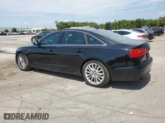 2013 Audi A6 Premium Plus with VIN WAUGGAFC8DN008838, listed as a Copart auction lot 58754475 with 162,375 mi miles and Salvage title. Bid and sale history available at DreamBid. Image 2.