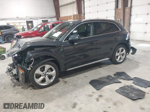 2021 Audi Q5 Premium Plus with VIN WA1BAAFY1M2003549, listed as a IAAI auction lot 41856989 with 40,415 mi miles. Bid and sale history available at carsss.com. Image 17.