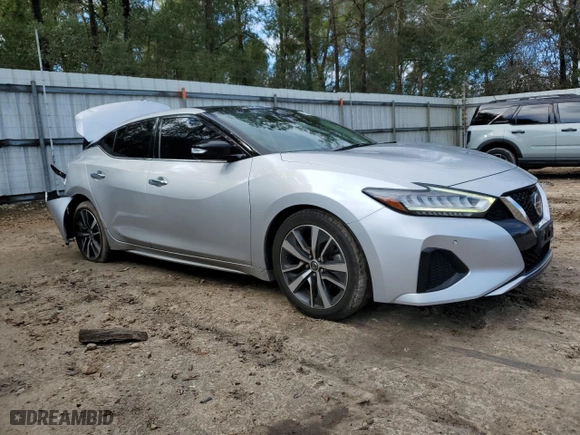 2020 Nissan Maxima SL with VIN 1N4AA6DV1LC361224, listed as a Copart auction lot 46669235 with 102,637 mi miles and Salvage Title. Bid and sale history available at carsss.com. Image 4.