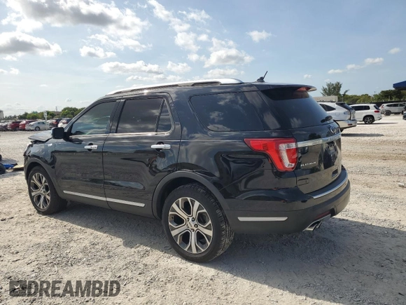 2019 Ford Explorer Platinum z VIN 1FM5K8HT1KGA49601, wystawiony jako Copart lot #56636955 z przebiegiem 56 913 mil mil oraz Szkoda całkowita • Salvage title. Historia ofert i sprzedaży dostępna na DreamBid. Obrazek 2.