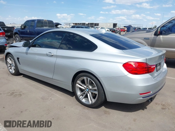 2015 BMW 4 Series 428i with VIN WBA3N7C54FK225045, listed as a IAAI auction lot 42042980 with 72,909 mi miles. Bid and sale history available at carsss.com. Image 3.