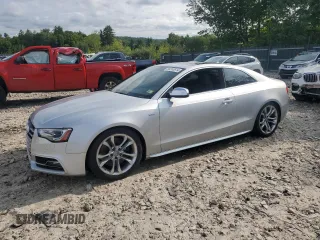 2013 Audi S5 Premium Plus with VIN WAUGGAFR0DA035608, listed as a Copart auction lot 68240614 with 78,003 mi miles and Salvage Title. Bid and sale history available at carsss.com. Image 1.