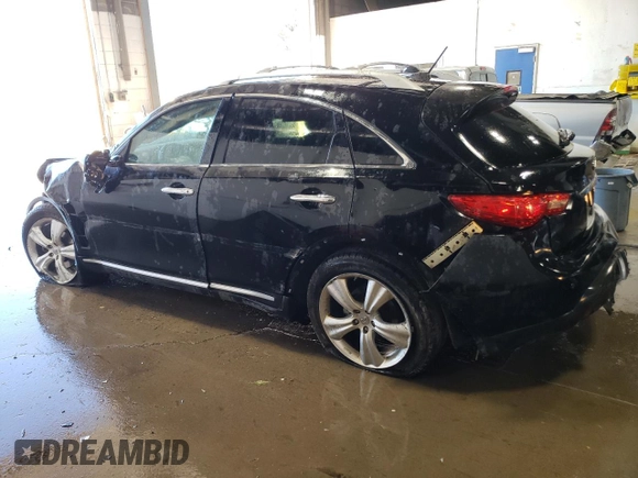 2010 Infiniti FX35 with VIN JN8AS1MWXAM854771, listed as a Copart auction lot 70682914 with 163,118 mi miles and Salvage Title. Bid and sale history available at carsss.com. Image 2.