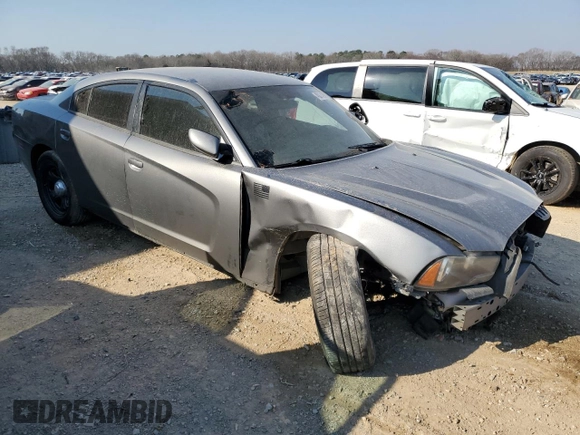 2012 Dodge Charger Police with VIN 2C3CDXAT3CH144424, listed as a Copart auction lot 48874265 with 96,312 mi miles and Salvage Title. Bid and sale history available at carsss.com. Image 4.