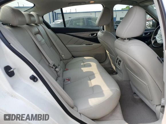 2015 Infiniti Q50 Premium with VIN JN1BV7AR3FM400123, listed as a Copart auction lot 58778025 with 59,606 mi miles and Salvage title. Bid and sale history available at DreamBid. Image 10.
