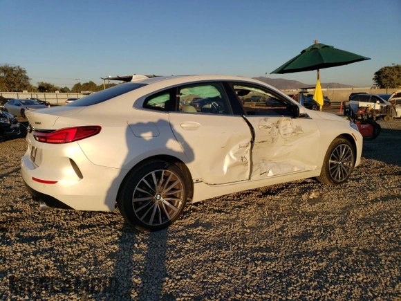 2023 BMW 2 Series 228i with VIN WBA53AK04P7M66299, listed as a Copart auction lot 81856304 with 7,037 mi miles and Salvage Title. Bid and sale history available at carsss.com. Image 3.