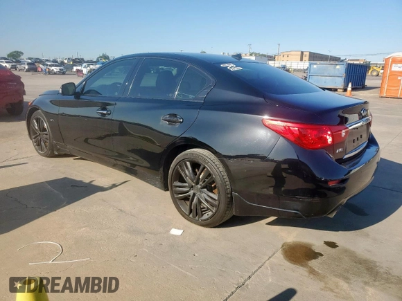 2015 Infiniti Q50 with VIN JN1BV7AR0FM414691, listed as a Copart auction lot 51783685 with 69,859 mi miles and Salvage Title. Bid and sale history available at DreamBid. Image 2.