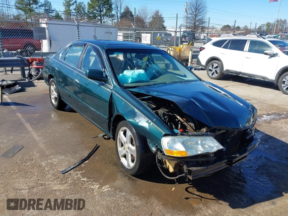 2002 Acura TL Type S with VIN 19UUA56802A011202, listed as a IAAI auction lot 41640081 with 276,419 mi miles. Bid and sale history available at carsss.com. Image 1.