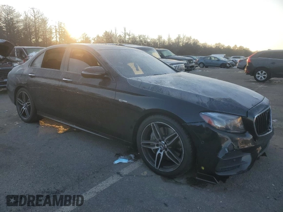 2018 Mercedes-Benz E-Class AMG E 43 with VIN WDDZF6EBXJA393798, listed as a Copart auction lot 42080735 with 99,981 mi miles and Salvage Title. Bid and sale history available at carsss.com. Image 4.