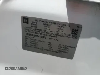 2013 Chevrolet Equinox LT with VIN 2GNALPEK6D6195606, listed as a Copart auction lot 53559255 with 193,975 mi miles and Salvage Title. Bid and sale history available at DreamBid. Image 12.