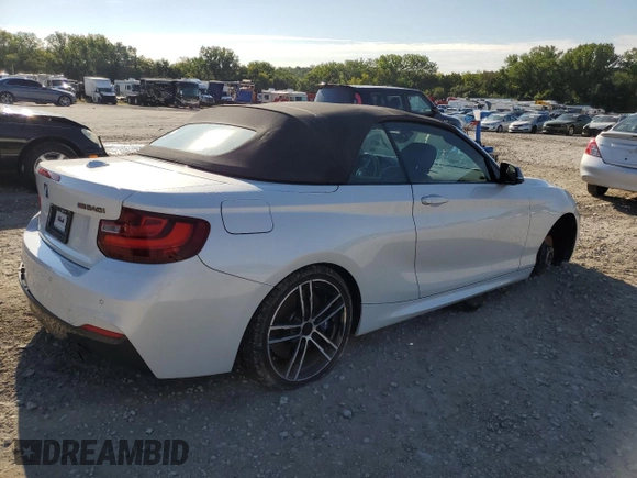 2017 BMW 2 Series M240i xDrive with VIN WBA2L3C38HV667708, listed as a Copart auction lot 69358694 with 50,520 mi miles and Salvage Title. Bid and sale history available at carsss.com. Image 3.