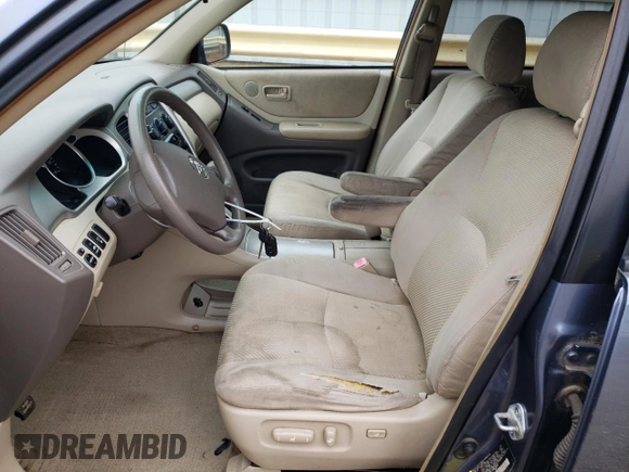 2005 Toyota Highlander z VIN JTEEP21A050122896, wystawiony jako Copart lot #57914265 z przebiegiem 202 747 mil mil oraz Szkoda całkowita • Salvage title. Historia ofert i sprzedaży dostępna na DreamBid. Obrazek 7.