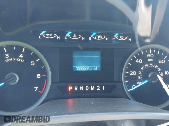 2017 Ford F-150 XL with VIN 1FTEW1CFXHFA11591, listed as a IAAI auction lot 41914608 with 139,929 mi miles. Bid and sale history available at carsss.com. Image 7.
