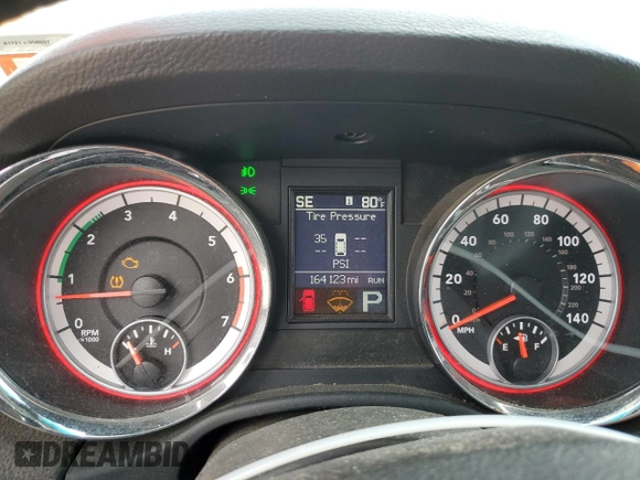 2013 Dodge Durango R/T with VIN 1C4SDJCT8DC559390, listed as a Copart auction lot 53804745 with 164,123 mi miles and Salvage title. Bid and sale history available at DreamBid. Image 9.
