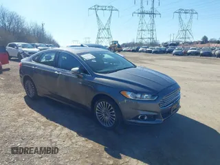 2014 Ford Fusion Titanium with VIN 3FA6P0K92ER119005, listed as a IAAI auction lot 41827178 with 108,959 mi miles. Bid and sale history available at carsss.com. Image 1.
