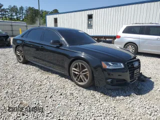 2017 Audi A8 with VIN WAU44AFD0HN006074, listed as a Copart auction lot 52421465 with 144,744 mi miles and Salvage title. Bid and sale history available at DreamBid. Image 4.