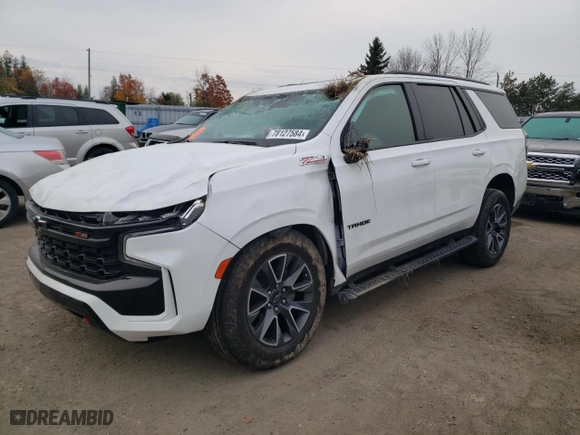 2023 Chevrolet Tahoe Z71 with VIN 1GNSKPKD0PR240321, listed as a Copart auction lot 78127584 with 49,029 mi miles and Salvage Title. Bid and sale history available at carsss.com. Image 1.