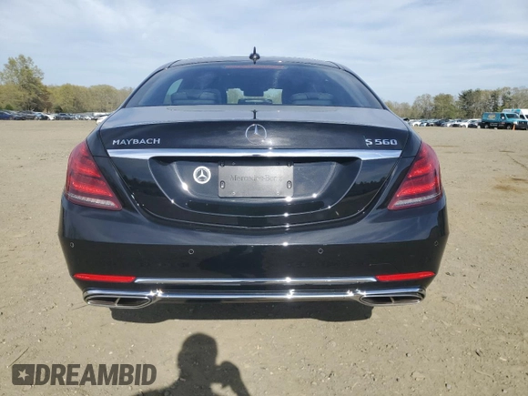 2020 Mercedes-Benz S-Class Maybach S 560 with VIN W1KUX8GB0LA558390, listed as a Copart auction lot 54248695 with 21,157 mi miles and Non Repairable. Bid and sale history available at carsss.com. Image 6.