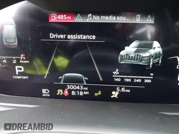 2021 Audi Q7 Premium Plus z VIN WA1LXAF76MD036870, wystawiony jako IAAI lot #41699964 z przebiegiem 30 043 mil mil oraz . Historia ofert i sprzedaży dostępna na DreamBid. Obrazek 16.