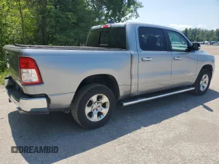 2019 Ram 1500 Big Horn with VIN 1C6SRFFT9KN619082, listed as a Copart auction lot 58554965 with 88,379 mi miles and Clean title. Bid and sale history available at DreamBid. Image 3.