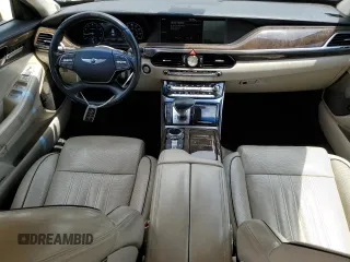 2017 Genesis G90 Ultimate z VIN KMHG54JH0HU031003, wystawiony jako Copart lot #52653315 z przebiegiem 123 061 mil mil oraz Czysty tytuł • Clean title. Historia ofert i sprzedaży dostępna na DreamBid. Obrazek 8.