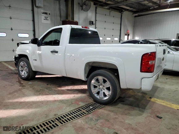 2007 Chevrolet Silverado 1500 Work Truck with VIN 1GCEC14C17Z603925, listed as a Copart auction lot 41450775 with 0 mi miles and Salvage Title. Bid and sale history available at carsss.com. Image 2.