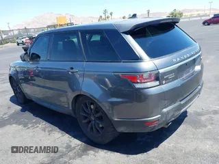2015 Land Rover Range Rover Sport HSE with VIN SALWR2VF9FA537955, listed as a IAAI auction lot 42095693 with 109,165 mi miles. Bid and sale history available at carsss.com. Image 3.