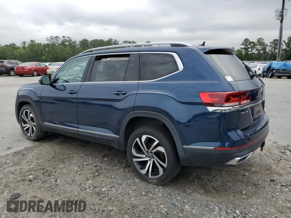 2021 Volkswagen Atlas SEL Premium with VIN 1V2TR2CA0MC532578, listed as a Copart auction lot 58321935 with 95,283 mi miles and Salvage title. Bid and sale history available at DreamBid. Image 2.