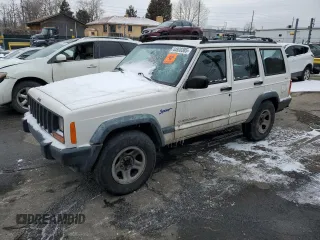 1997 Jeep Cherokee Sport with VIN 1J4FJ68S2VL566709, listed as a Copart auction lot 44800385 with 191,654 mi miles and Non Repairable. Bid and sale history available at carsss.com. Image 1.