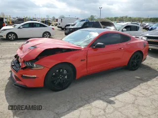 2019 Ford Mustang GT with VIN 1FA6P8CF4K5147549, listed as a Copart auction lot 55528615 with 53,412 mi miles and Salvage title. Bid and sale history available at DreamBid. Image 1.