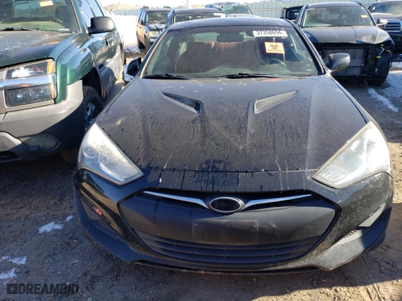 2013 Hyundai Genesis Coupe 2.0T R-Spec with VIN KMHHT6KD9DU096590, listed as a Copart auction lot 37358694 with 137,046 mi miles and Non Repairable. Bid and sale history available at carsss.com. Image 5.