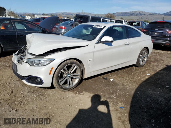 2017 BMW 4 Series 430i with VIN WBA4R7C51HK876483, listed as a Copart auction lot 44781505 with 32,784 mi miles and Salvage Title. Bid and sale history available at DreamBid. Image 1.