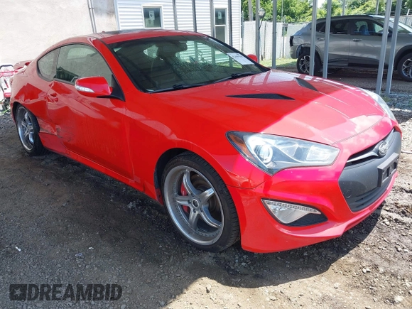 2013 Hyundai Genesis Coupe R-Spec with VIN KMHHU6KJ2DU081268, listed as a IAAI auction lot 42469564 with 63,989 mi miles and . Bid and sale history available at DreamBid. Image 1.