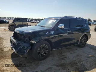 2017 Nissan Armada Platinum with VIN JN8AY2NE2H9701177, listed as a Copart auction lot 58912495 with 149,949 mi miles and Salvage title. Bid and sale history available at DreamBid. Image 1.