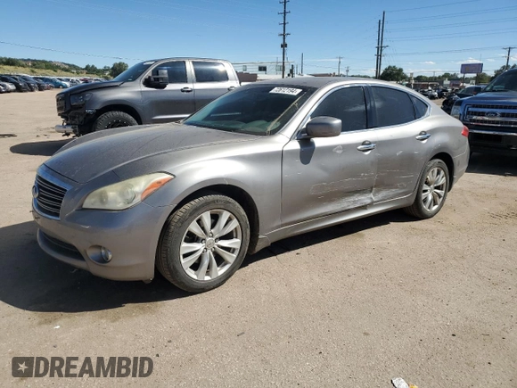 2012 Infiniti M37 with VIN JN1BY1AR1CM390255, listed as a Copart auction lot 72612194 with 151,860 mi miles and Salvage Title. Bid and sale history available at carsss.com. Image 1.
