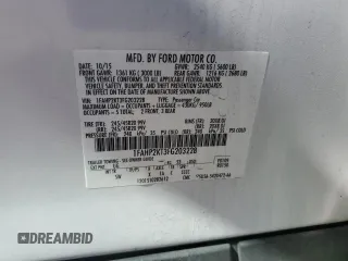 2015 Ford Taurus SHO with VIN 1FAHP2KT3FG203228, listed as a Copart auction lot 49688775 with 76,218 mi miles and Salvage Title. Bid and sale history available at DreamBid. Image 12.