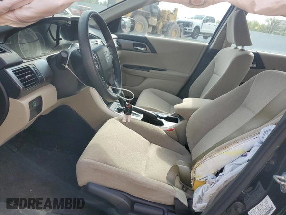 2013 Honda Accord LX z VIN 1HGCR2F37DA229860, wystawiony jako Copart lot #56494985 z przebiegiem 139 409 mil mil oraz Szkoda całkowita • Salvage title. Historia ofert i sprzedaży dostępna na DreamBid. Obrazek 7.