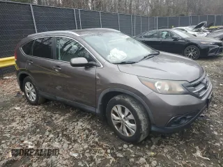 2012 Honda CR-V EX-L with VIN 5J6RM4H79CL015985, listed as a Copart auction lot 83445374 with 188,642 mi miles and Salvage Title. Bid and sale history available at DreamBid. Image 4.