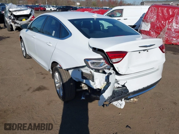 2015 Chrysler 200 Limited with VIN 1C3CCCAB9FN642822, listed as a IAAI auction lot 42044630 with 85,765 mi miles and . Bid and sale history available at DreamBid. Image 6.