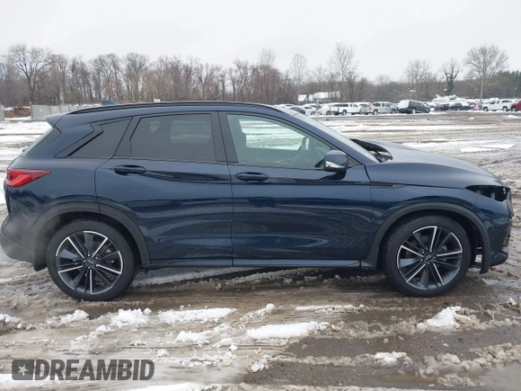 2025 Infiniti QX50 Sport with VIN 3PCAJ5FB2SF103397, listed as a IAAI auction lot 41566790 with 1,228 mi miles and . Bid and sale history available at DreamBid. Image 13.