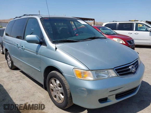 2003 Honda Odyssey EX with VIN 2HKRL18633H502246, listed as a IAAI auction lot 42414427 with 251,759 mi miles and . Bid and sale history available at DreamBid. Image 1.
