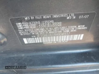 2008 Subaru Impreza Wagon (Natl) i with VIN JF1GH61618H804937, listed as a IAAI auction lot 41688838 with 183,829 mi miles. Bid and sale history available at carsss.com. Image 9.