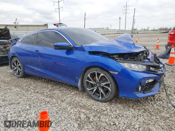 2017 Honda Civic Si with VIN 2HGFC3A5XHH753301, listed as a Copart auction lot 51125385 with 66,238 mi miles and Salvage Title. Bid and sale history available at DreamBid. Image 4.
