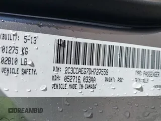 2013 Chrysler 300 C with VIN 2C3CCAEG7DH727559, listed as a IAAI auction lot 41990806 with 201,182 mi miles and . Bid and sale history available at DreamBid. Image 9.
